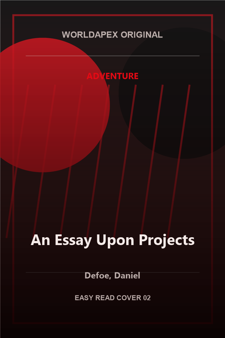 Adventure poster cover for An Essay Upon Projects by Defoe, Daniel