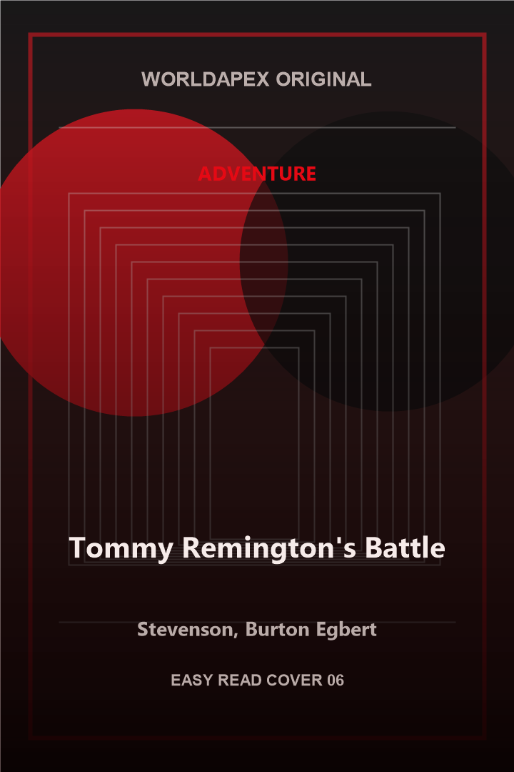 Adventure poster cover for Tommy Remington's Battle by Stevenson, Burton Egbert
